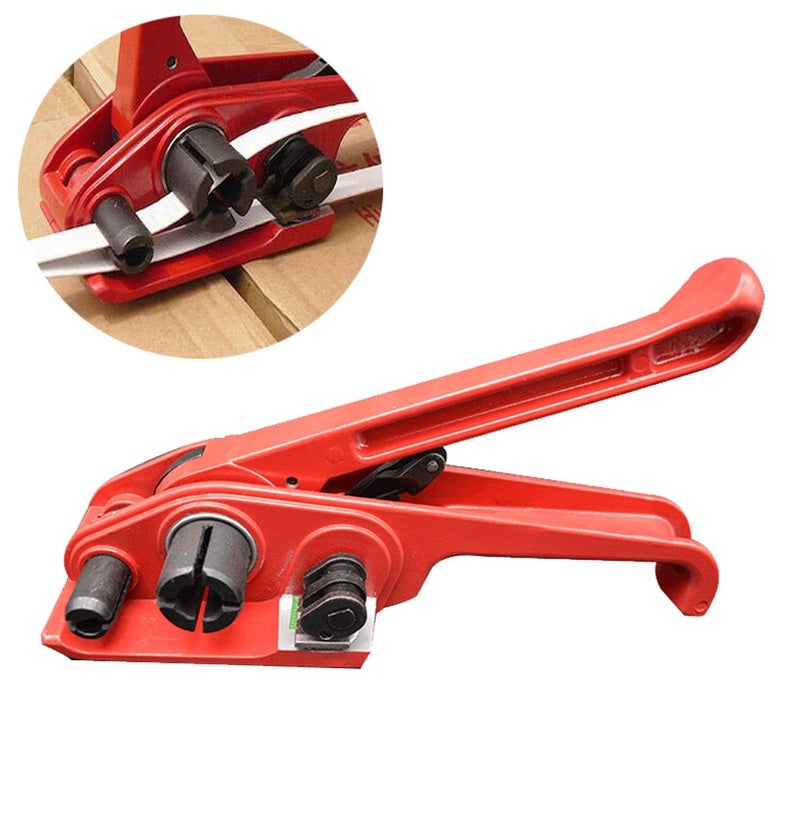 VOTOER Poly Strapping Tensioner Cutter and Sealer Manual Banding Tool Strapping Packing Kit Set for Width 1/2" -3/4" Polyproplyn and Polyester Plasticstrap Cord - Image 3